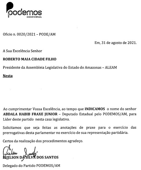 Reprodução/documento